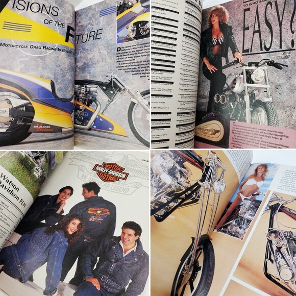 V-Twin Magazine (Paisano/Easyriders) Vintage Sept. 1990 Motorcycles Harley Buell - Picture 4 of 10